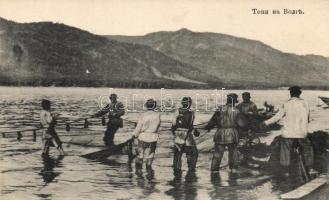 Volga river, fishermen
