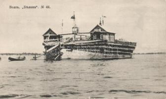 Volga river, giant barge (EK)