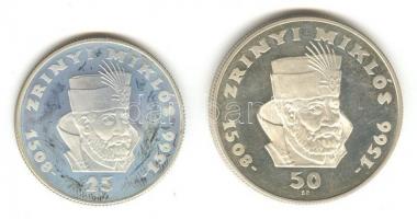 1966. 25Ft Ag + 50Ft Ag "Zrínyi" pár T:PP,exPP
