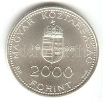 1998. 2000Ft Ag "Integráció az EU-ba - Hősök tere" T:BU