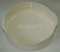 Régi nagyméretű jelzett Villeroy & Boch porcelán mosdótál szolid aranyozással díszítve, hozzával...