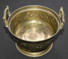 Réz gyertyatartó és tálka egyben 11x15cm