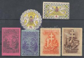 1915-1942 6db. Katonai levélzáró