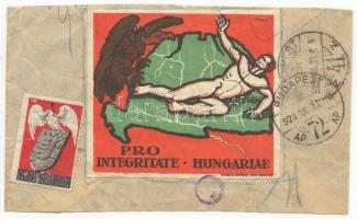 1923 2db. Irrendenta  levélzáró