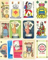 1968-1986 13 db Kártyamotívum kis naptár