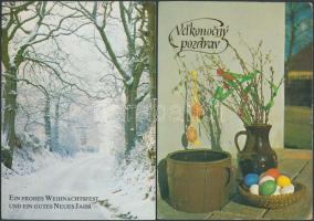 360 db használt, modern üdvözlőlap és virág motívumlap