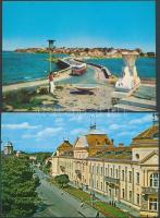 130 db színes és egy-két fekete-fehér, modern külföldi városképes lap