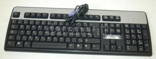 Fekete HP márkájú KB-0316 típusú számítógép billentyűzet