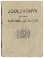 1944 Zsoldkönyv, egyben személyazonossági igazolvány