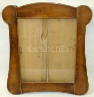 Biedermeier üvegezett fa keret / Biedermeier frame 35x39cm
