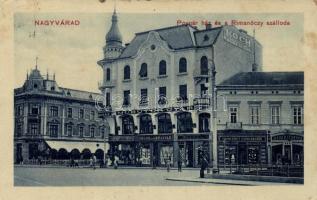 Nagyvárad Poynár house, Hotel Rimanóczy (fl)