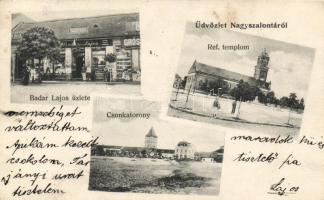 Nagyszalonta with the shop of Lajos Badar