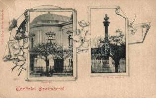 Szatmár Kölcsey statue, theatre (EB)