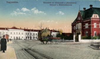 Nagyszeben railway and tram station