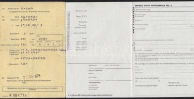 Hollandia 1979 Gépjármű forgalmi engedély