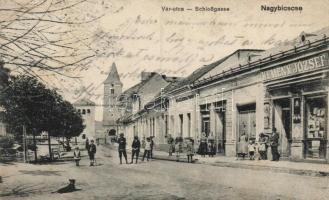 Nagybiccse Castle street, the shop of József Kemény