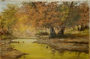Méray Gyula: Őszi erdő. Olaj, vászon. Jelzett. 80x60 cm
