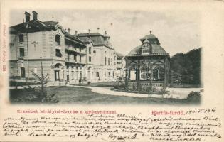 Bártfafürdő Erzsébet fountain, spa house