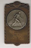 1937. Tenisz bimetál sportérem szign:V.Técsey T:2/3