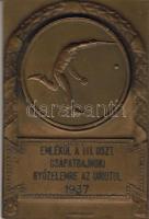 1937. Tenisz bronz sportérem T:2