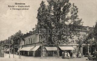 Komárom Klapka square, the shop of Samu Löwinger