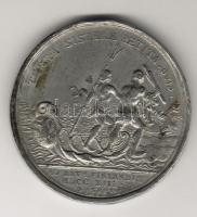 Oroszország 1713. "Nagy Péter" cink érme, cca. 1760 körüli utánveret T:3 kis ph. karc R!