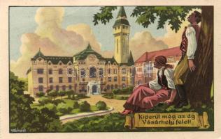 Marosvásárhely Town hall, irredenta s: Gebhardt (fa)