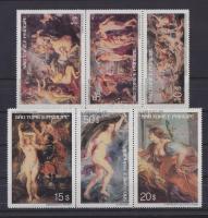 Rubens paintings set + block Rubens festmények sor + blokk 2 stecklapon Gemälde von Rubens Satz + Bl...