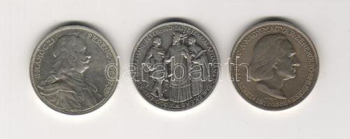 1935-36. 2P (3x) "Pázmány-Rákóczi-Liszt" ezüst sor T:2