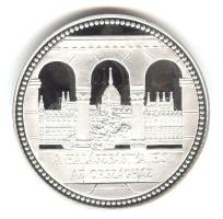 DN "Budapest nevezetességei-A Halászbástya és az Országház" Ag(999) emlékérem (31,104g/42,5mm) T:PP