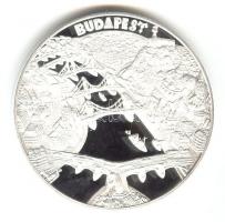 DN "Budapest nevezetességei-A Halászbástya és az Országház" Ag(999) emlékérem (31,104g/42,...