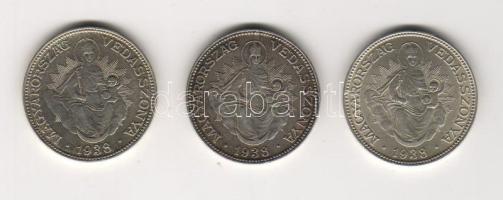 1938. 2P (3x) ezüst T:2+