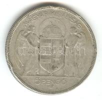 1930. 5P Ag "Horthy jobbra" T:3