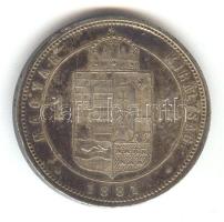 1881. 1Frt Ag "Közép címer" T:2/2-