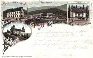 1899 Raach am Hochgebirge, Hotel Westermayer, Peter Ehrenhöfer´s shop litho