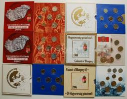 Magyarország forgalmi szettek gyűjtemény 27db összesen: 1993. dísztokos-egy lapos T:BU + 1995. díszt...