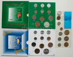 Magyarország forgalmi szettek gyűjtemény 27db összesen: 1993. dísztokos-egy lapos T:BU + 1995. díszt...