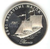 1998. 2000Ft Ag "Régi balatoni hajók II-Phoenix" eredeti dísztokban tanúsítvánnyal T:PP