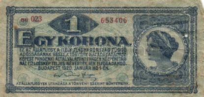 1920-1923. 1K, 2K, 10K, 20K, 100K T:vegyes