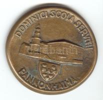 1980. "Pannonhalmi Apátság 1500 éves évfordulója" Br emlékérem (50mm) T:2