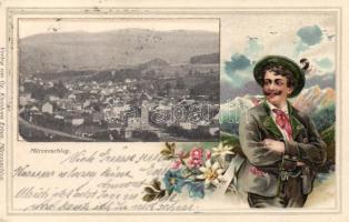 Mürzzuschlag, highlander folklore Emb. litho