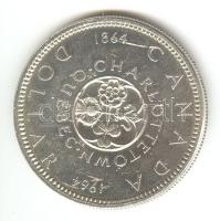 Kanada 1964. 1$ Ag "Charlottetown" T:2/2- Canada 1964. 1 Dollar Ag "Québec - Charlottetown" C:XF/VF