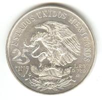 Mexikó 1968. 25P Ag "Olimpia" T:2 Mexico 1968. 25 Pesos Ag "Olympics" T:XF