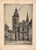 Kassa church, etching (EK)