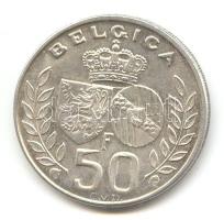 Belgium 1960. 50Fr Ag "Baldvin király és Fabiola" T:2 k. Belgium 1960. 50 Francs Ag "Baldvin and Fabiola marriage" C:XF k.