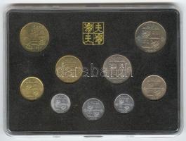 Csehszlovákia 1992. 1h-10K 9klf db forgalmi érmével, műanyag-papír tokban T:BU Tanúsítvánnyal!
Czech...