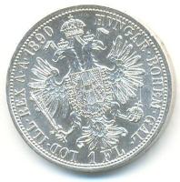 Ausztria 1890. 1Fl Ag tanúsítvánnyal T:2/1- ph. Austria 1890. 1 Florin Ag C:XF/AU ph.
