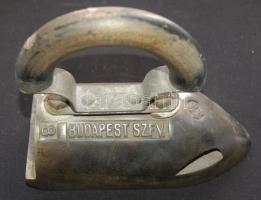 "Budapest Székesfőváros Gázművei tulajdona" gázvasaló 19cm-es vasalófelülettel