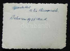 1936 Horthyi kor repülős tiszt, sérült fotó 6x8,5cm