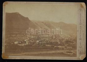 cca 1880 Brassó, keményhátú fotó, sérült 16,5 cm